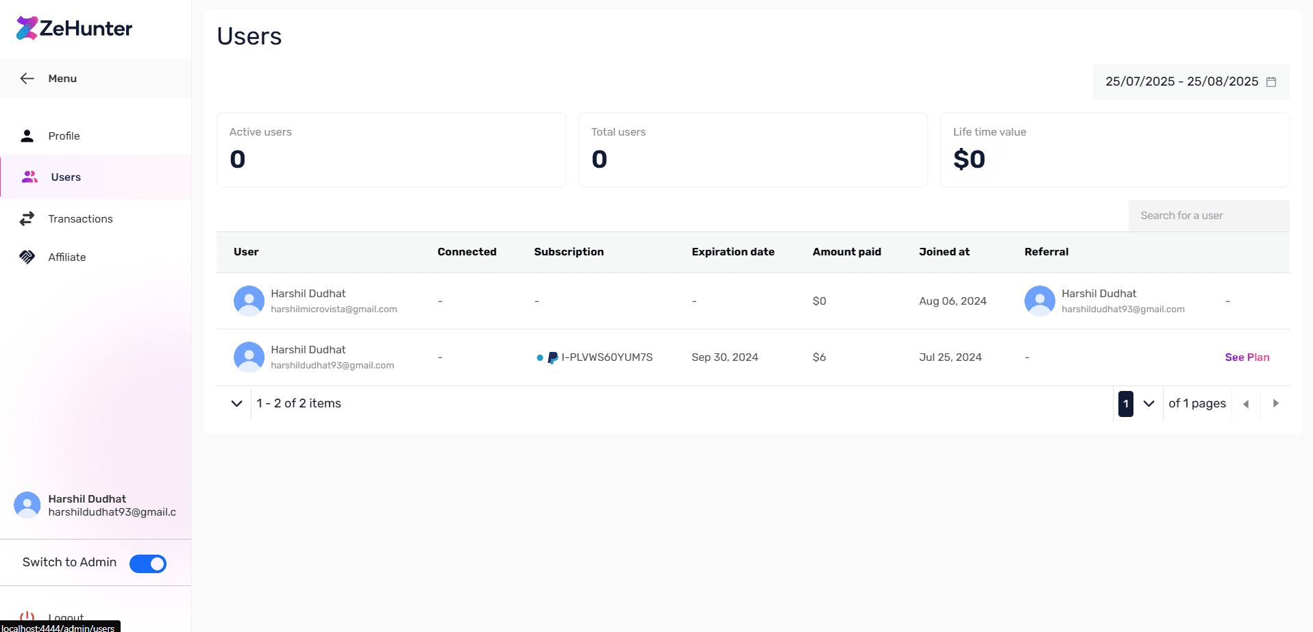 Referral System